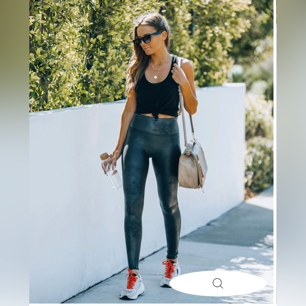 Spanx pleather legging size small